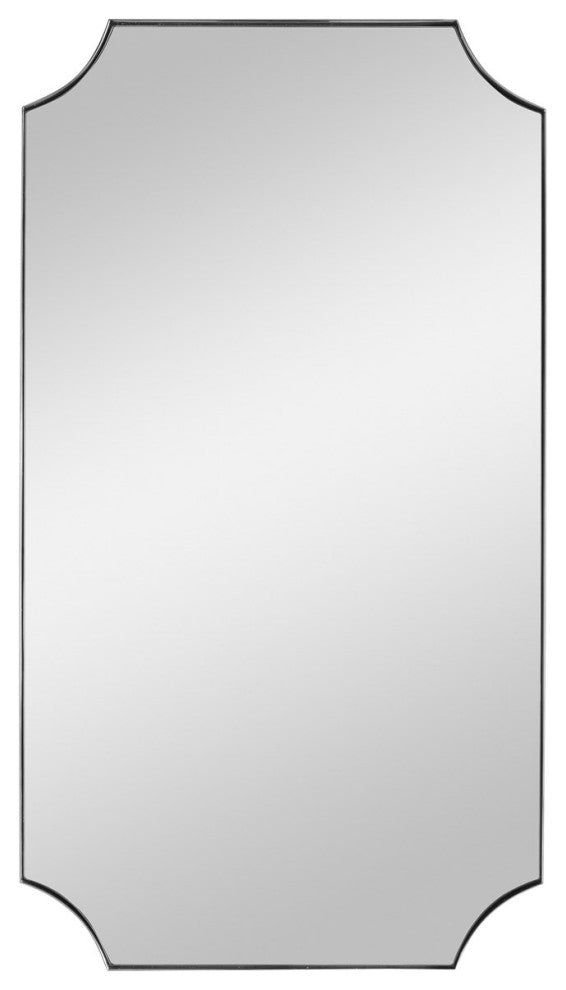 Uttermost Lennox Nickel Scalloped Corner Mirror 09710