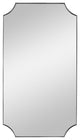 Uttermost Lennox Nickel Scalloped Corner Mirror 09710