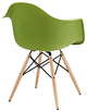 Modern Contemporary Kitchen Dining Armchair Green