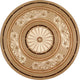 Brazilian Flair Wood Medallion, 36" Unfinished, 3/4" Thick