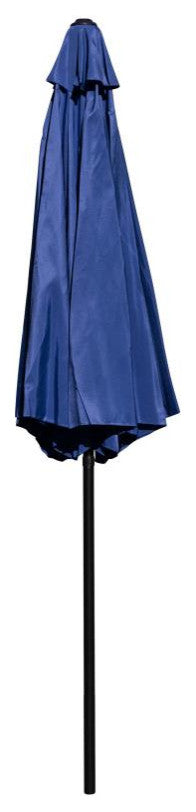 9' Round Umbrella With Crank & Tilt Function, Navy
