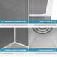 Ruvati 10 inch Undermount Bar Prep Tight Raduis 16 Gauge Kitchen Sink Stainless