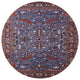 Ahgly Company Indoor Round Mid-Century Modern Area Rugs, 4' Round