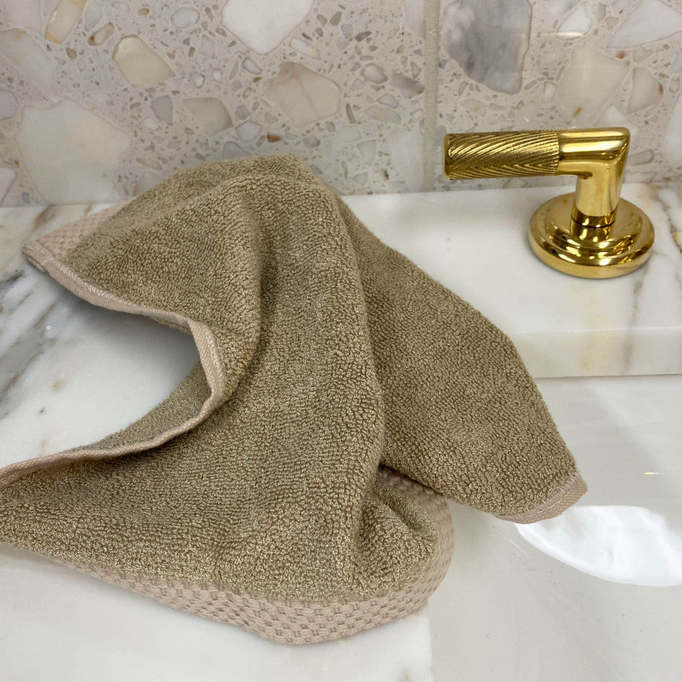BedVoyage Luxury Viscose from Bamboo Towel Collection, Champagne, 3 Piece Set
