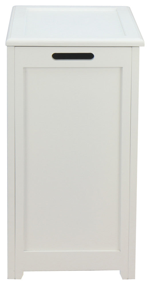 Oceanstar Storage Laundry Hamper, White