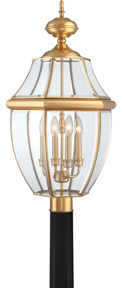 Quoizel NY9045 Newbury 4 Light 30" Tall Post Lantern - Mystic Black