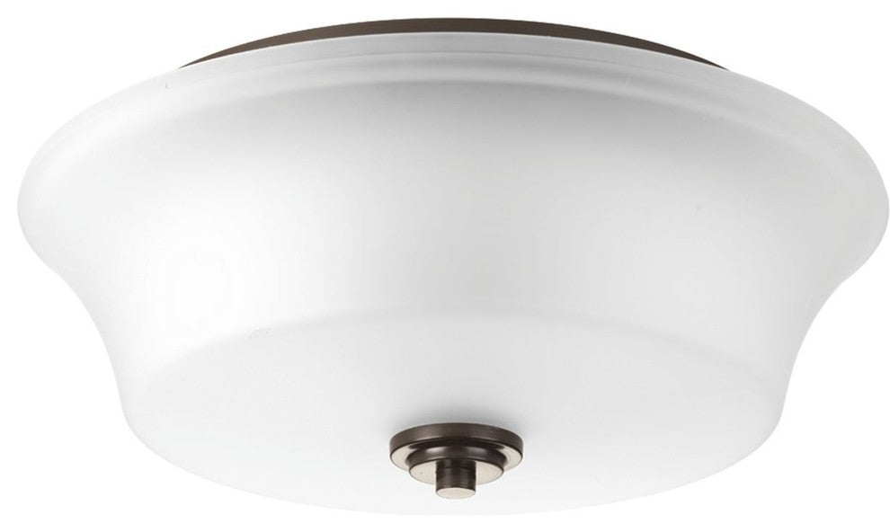 Cascadia 2-Light Flush Mount, Antique Bronze