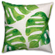 Watercolor Palm Leaf Throw Pillow, 20x20