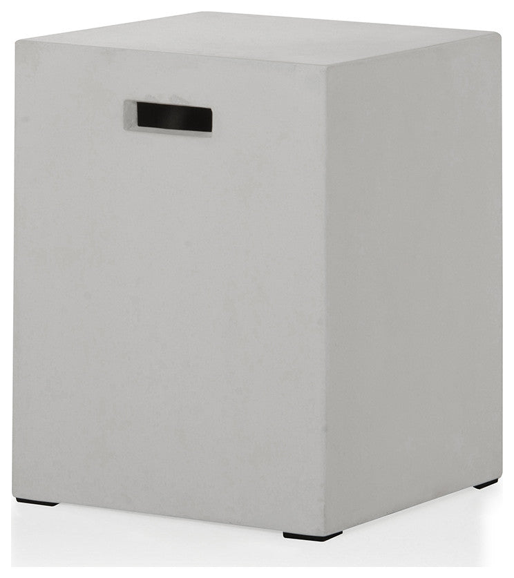 HomeRoots Ivory Concrete Dining Stool
