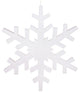 Vickerman L134801 30" White Glitter Snowflake Christmas Ornament