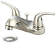 Accent Two Handle Bathroom Faucet, PVD Brushed Nickel