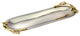 Elegance Gilt Leaf Long Oval Dish