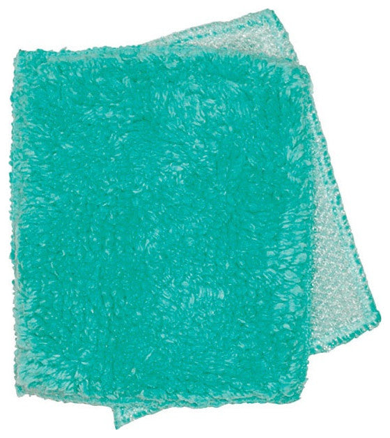 Janey Lynn's Designs 50-2300 Shaggies Dish Cloth With Scrubber, Spicy Spearmint