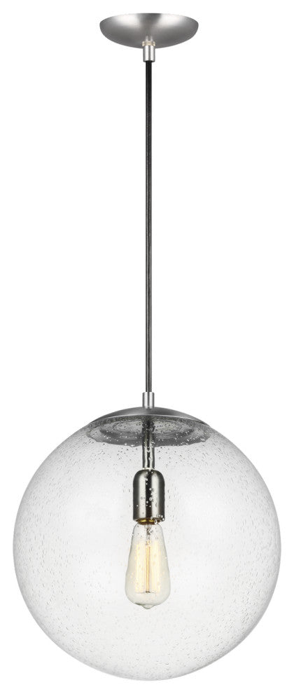 Visual Comfort Studio-6801801-04-One Light Pendant, Leo-Hanging Globe