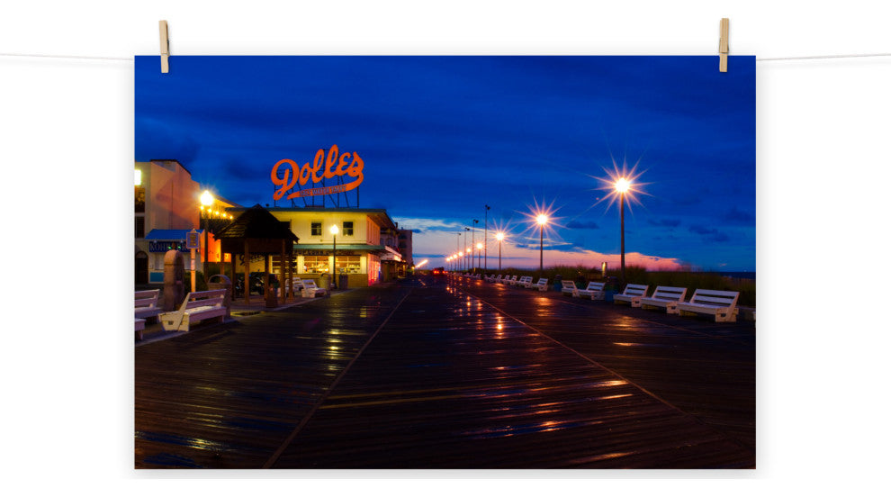 Early Morning at Dolles Night Photography Unframed Wall Art Print, 24" X 36"