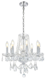 Princeton 8-Light Chandelier, Chrome