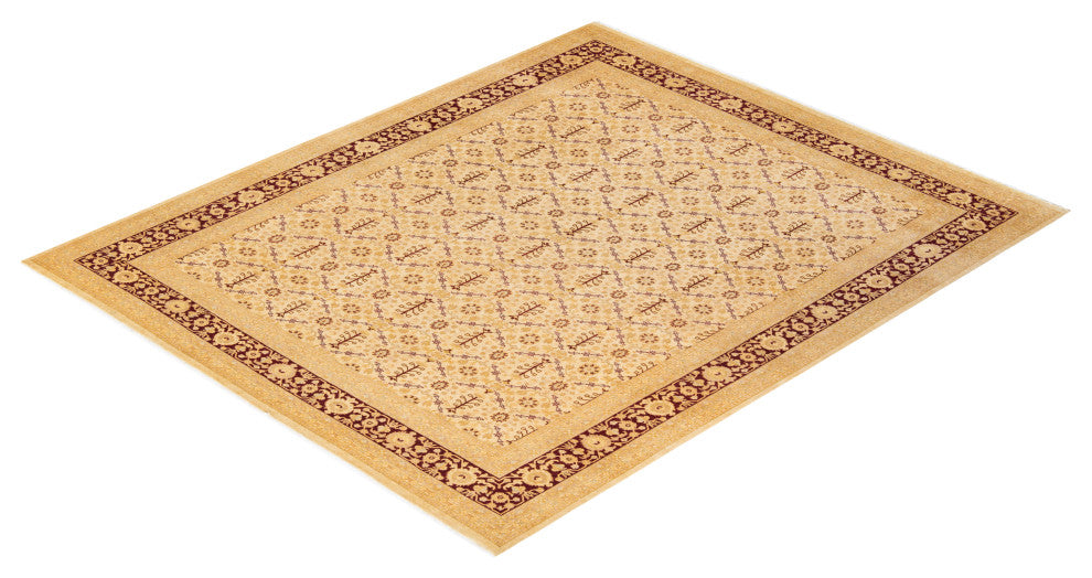 Panglong One-of-a-Kind Hand-Knotted Area Rug Ivory, 8'1"x10'0"