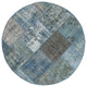 Rug N Carpet - Handmade Turkish 5' 1" x 5' 1" Small Round Patchwork Rug