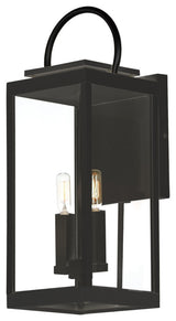 Maxim 40316CL Nassau Vivex 2 Light 21" Tall Outdoor Wall Sconce - Black