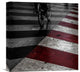 "Dirty Red" Stretched Canvas Giclee by Gilbert Claes, 16"x16"