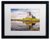 'Dunguaire Castle Ireland' Matted Framed Canvas Art by Pierre Leclerc