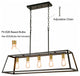 5-Light Kitchen Island Pendant Lighting Industrial Island Chandelier