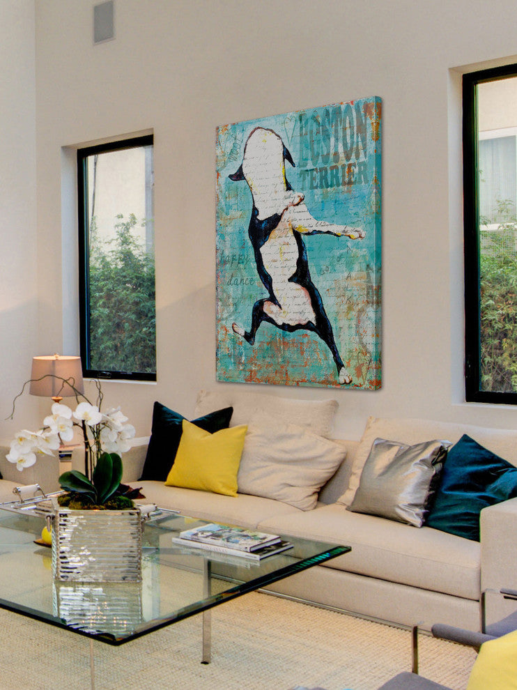 "Boston Terrier" Canvas Print by Stephanie Gerace, 40x60 cm