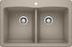 Blanco 441285 Diamond Silgranit Dual Mount Equal Double-Bowl Sink (Truffle)