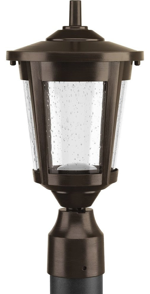 Progress Lighting 1-9W LED Post Lantern, Antique Bronze