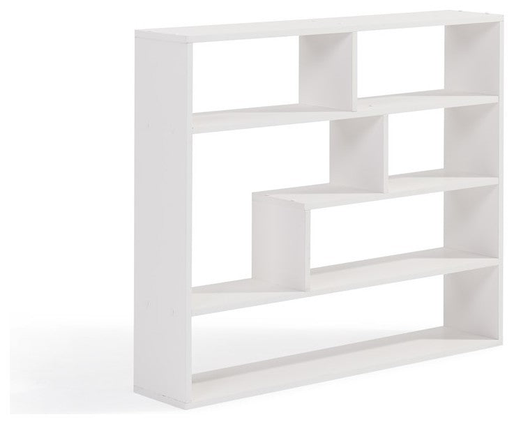 Danya B Large Rectangular Black Shelf Unit, White