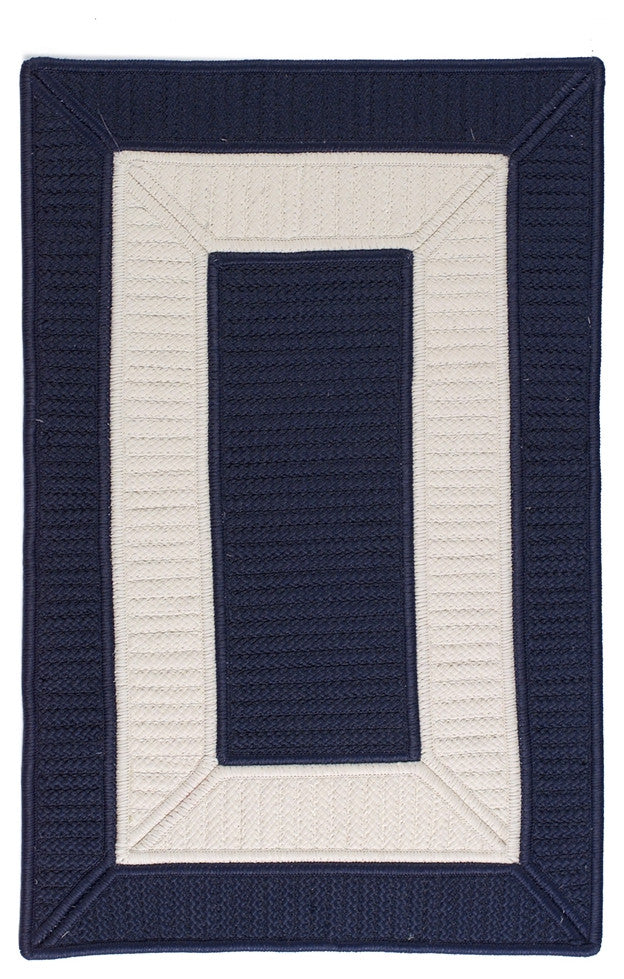 Colonial Mills Rope Walk CB99 Navy Indoor/Outdoor Area Rug, Rectangular 8'x11'