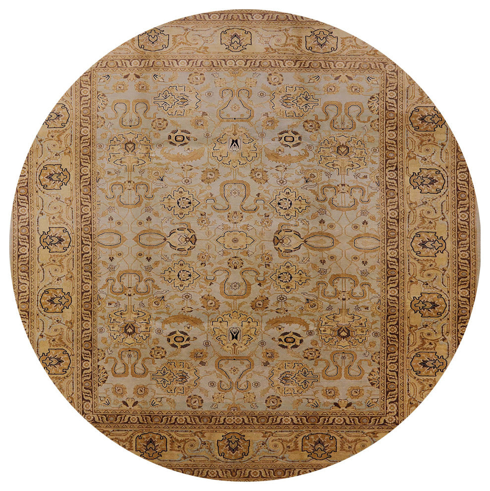 Ahgly Company Indoor Round Mid-Century Modern Area Rugs, 3' Round