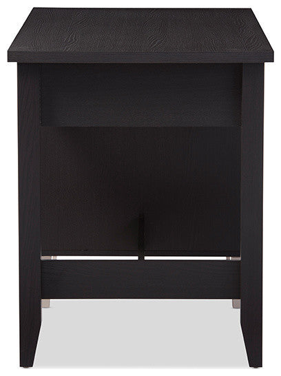 Mckenzie Modern Dark Brown Wood 3-Drawer Home Office Study Desk