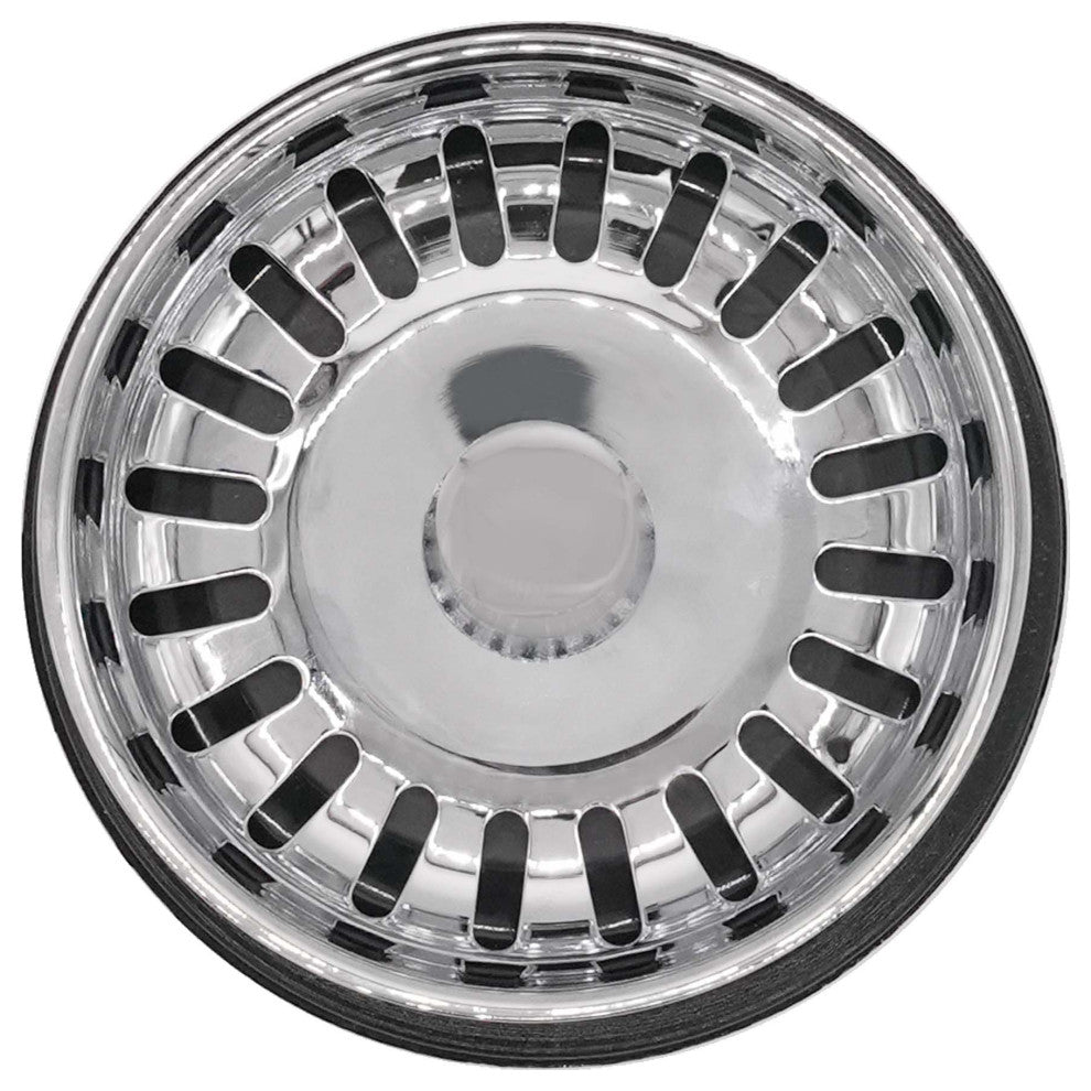 Insinkerator Style Extra-Deep Disposal Flange And Strainer, Polished Chrome