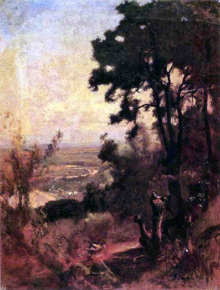 George Inness Valley Near Perugia Wall Decal