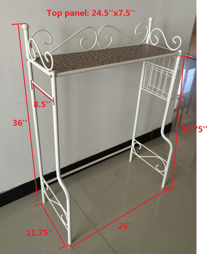 Bianca Bathroom Rack, White