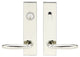 Summer Lever, Tubular Entry, Single Cylinder, LH, Polished Stainless Steel