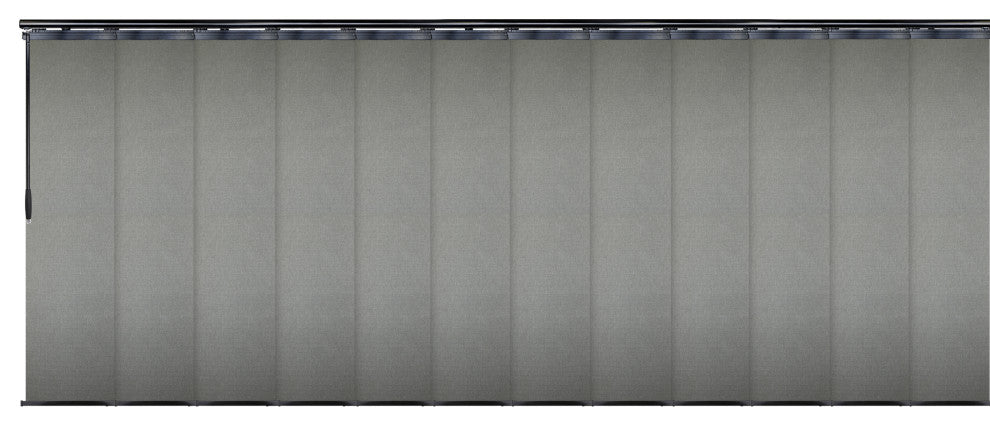 Lucienne 12-Panel Track Extendable Vertical Blinds 140-260"W