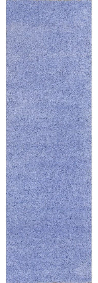 KAS Bliss 1573 Purple Shag Area Rug, 2'3" x 7'6" Runner