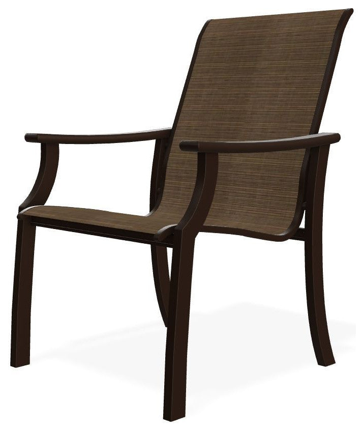 St. Catherine Sling Outdoor Armchair, Bark/Kona