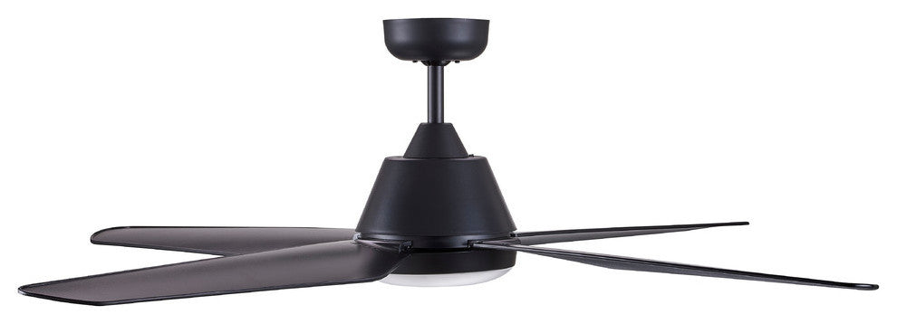 Lucci Air Aria 132-cm LED Light with Remote Ceiling Fan, Black