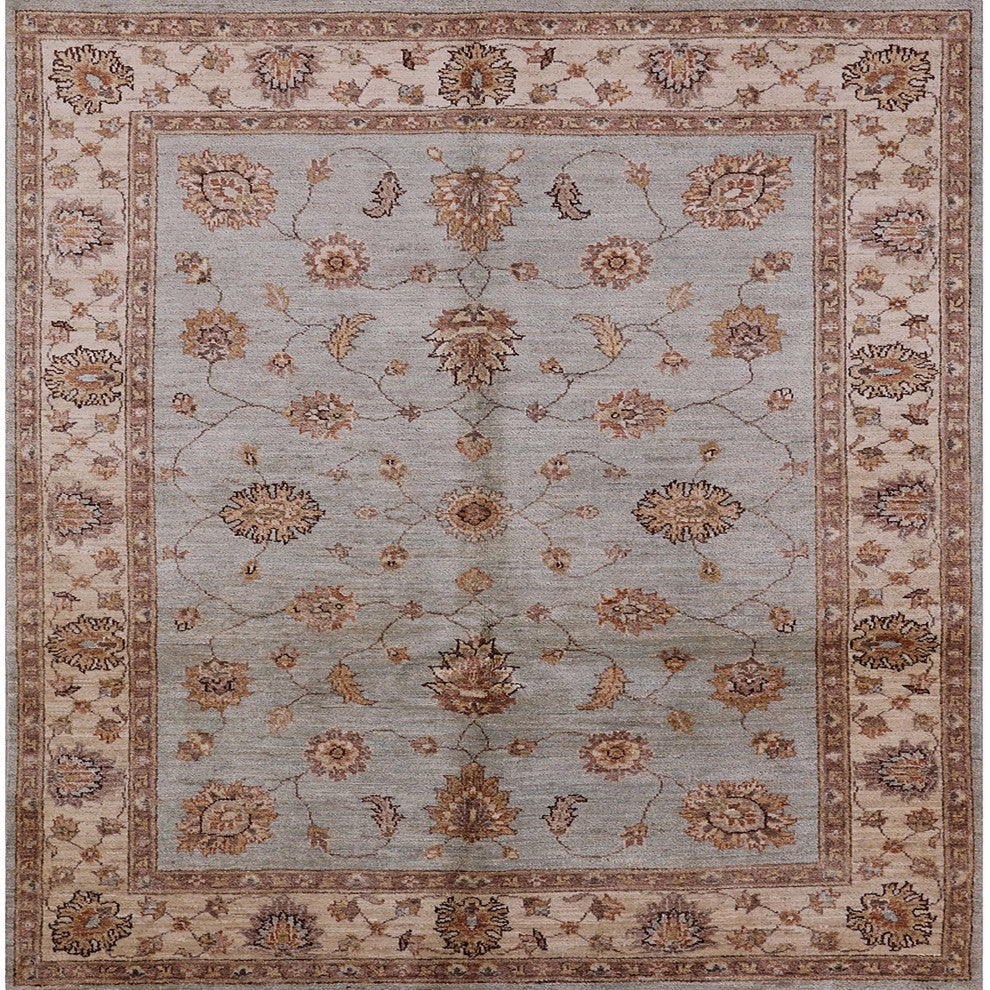 Ahgly Company Indoor Square Mid-Century Modern Area Rugs, 5' Square