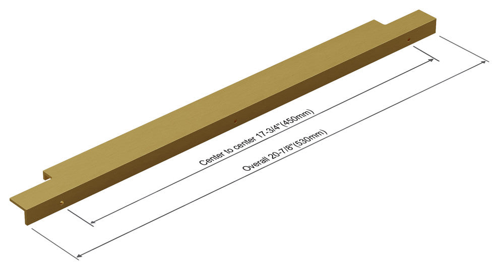 Dowell Series 3063 Handles, 20.8", 8.875" CTC, Golden, 3-Pack