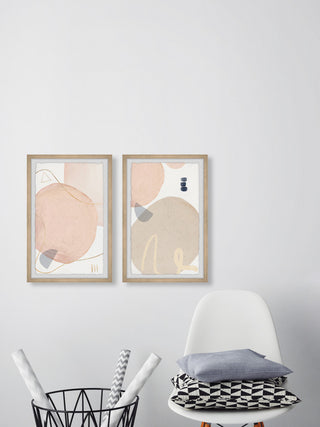 Circular Departure Diptych, 2-Piece Set, 20x30 Panels