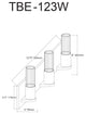 Tube Contemporary 3 Light Polished Chrome Clear Metal Vanity