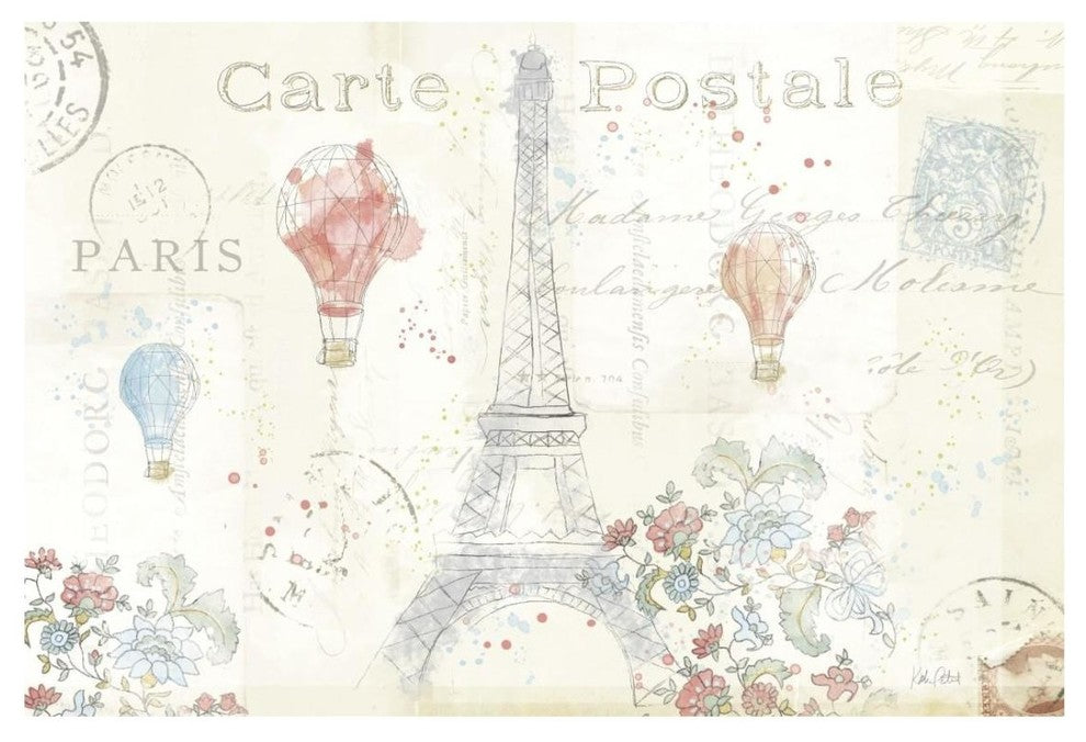 "Lighthearted in Paris I" Digital Paper Print by Katie Pertiet, 26"x18"
