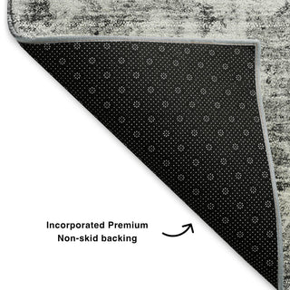 Premium Machine Washable Mayfield AMF651 Silver 9' x 12' Rug