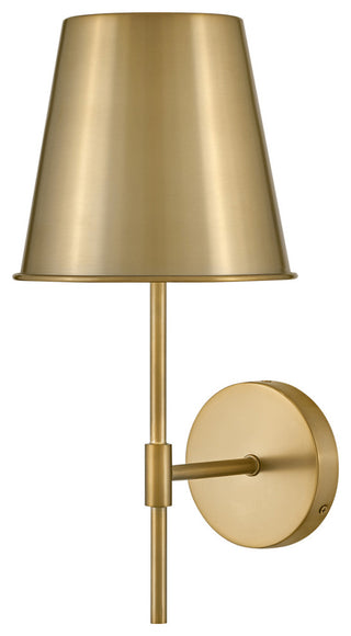 Lark Blake Wall Sconce, Lacquered Brass, 8"