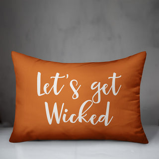 Let's Get Wicked Lumbar Pillow, Orange, 14"x20"
