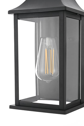 Home Living 6" Outdoor Wall Sconce, Black